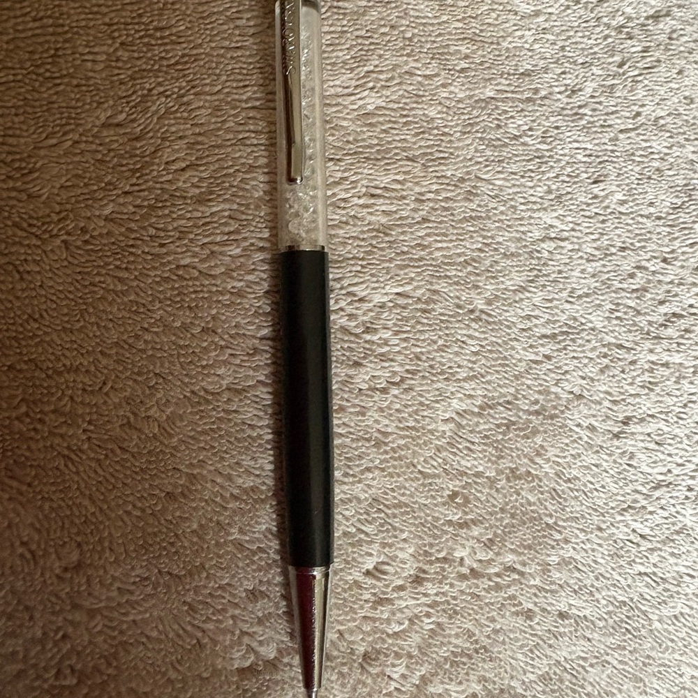 Swarovski Black and Silver Crystal Pen
